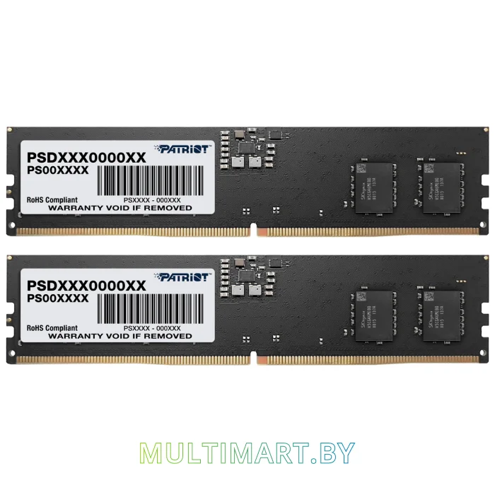 Оперативная память Patriot Signature Line 2x16GB DDR5 PC5-38400 (PSD532G4800K)